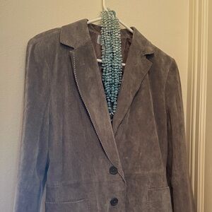 Alfani Charcoal Suede Women's Blazer